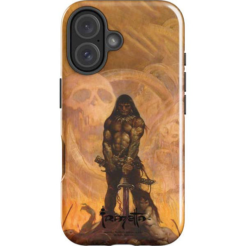Barbarian by Frazetta iPhone 16 Plus Impact Case